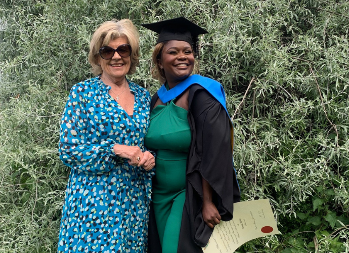 Tlamelo’s Graduation, with Ita in attendance